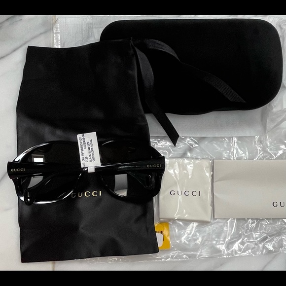 UNISEX GUCCI OVERSIZED PILOT AVIATOR SUNGLASSES - Picture 13 of 16